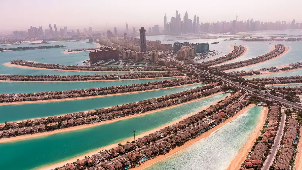 Palm Jumeirah from the air